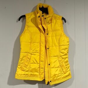 Ladies Yellow Puffer Vest - New York & Company
